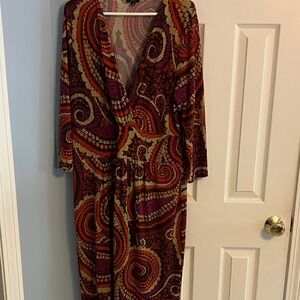 Talbots Multicolor Paisley Dress